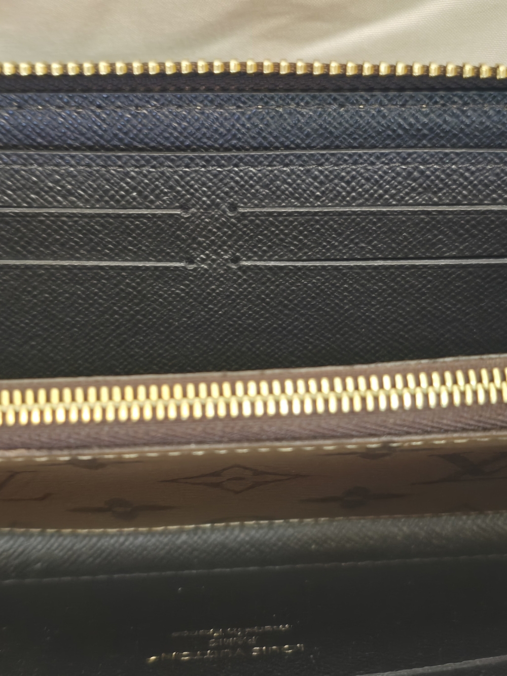 Louis Vuitton Monogram Reverse Clemence Zip Wallet 🤎 NFC Microchipped - Picture 7 of 13